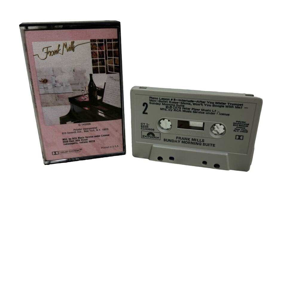Frank Mills Sunday Morning Suite RCA 1979 C143608 Cassette Tape Vintage Pianist